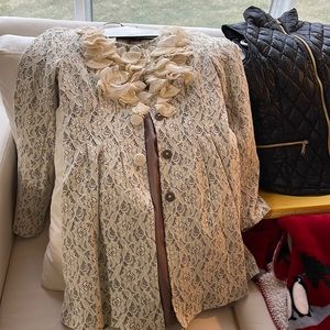 Ruffled vintage coat